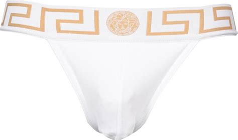 versace jockstrap white|versace men's underwear.